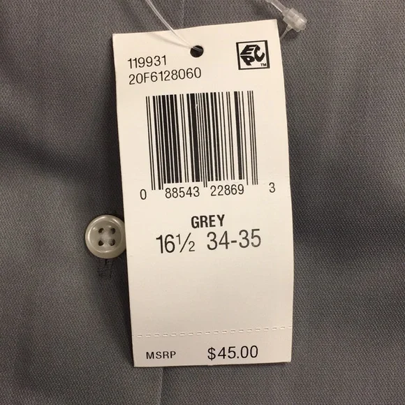 NEW - Van Heusen Mens Button Up Dress Shirt - Large - Picture 7 of 7